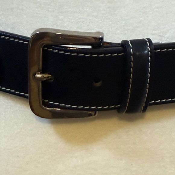 Vintage‎ Saks Fifth Ave Italian Leather Studded Belt M Quiet Luxury main image 7